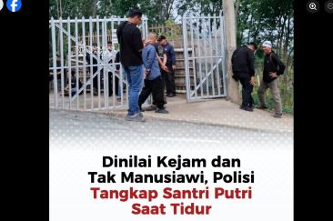 Polisi Dobrak Paksa Pesantren Putri di Sukoharjo Diduga Tanpa Surat Resmi